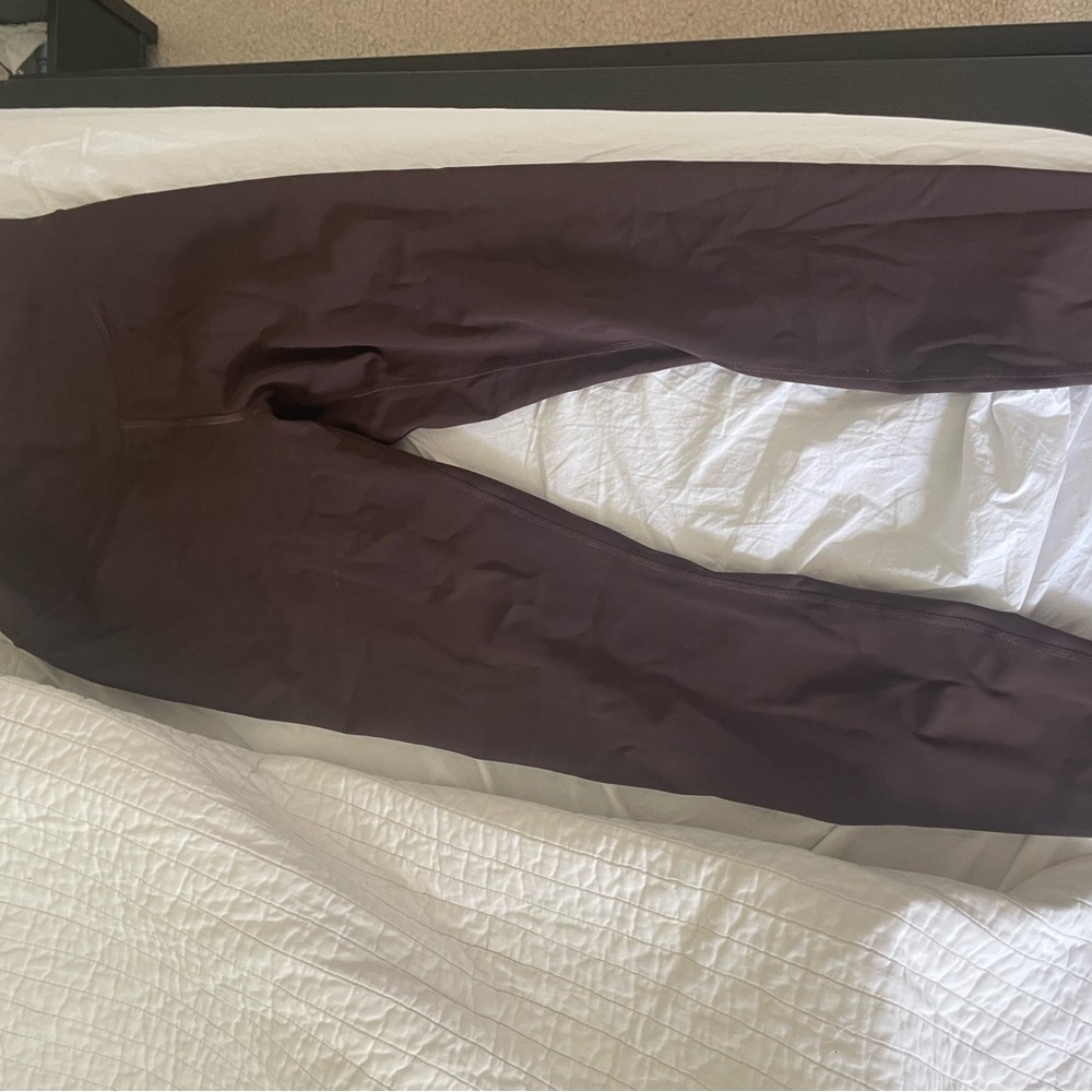 Lululemon Brown Leggings with Logo